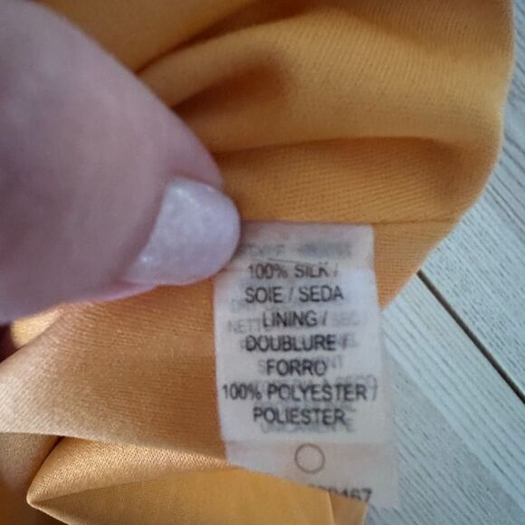 Badgley Mischka Silk Jewel A line halter in gold - Small - Picture 6 of 9